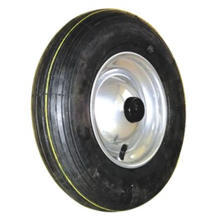 Guitel Hervieu Industrial Black Grey Rubber Trolley Wheel 75 kg Load Capacity 200mm Diameter 50mm Width 20mm Bore 588101