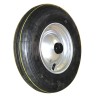 Guitel Hervieu Industrial Black Grey Rubber Trolley Wheel 75 kg Load Capacity 200mm Diameter 50mm Width 20mm Bore 588101