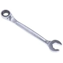 Facom Metric Fast Open End Combined Ratchet 14 mm, Chrome Vanadium Steel, 190mm Overall, Ratchet Type 467BR.14