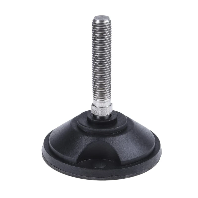 Nu-Tech Engineering Stainless Steel Adjustable Foot M16 Thread, 100 mm Dia. Base, 2000 kg Static Load Capacity, 10° A195/005