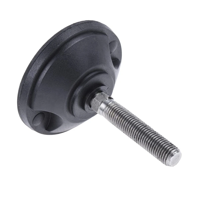 Nu-Tech Engineering Stainless Steel Adjustable Foot M16 Thread, 100 mm Dia. Base, 2000 kg Static Load Capacity, 10° A195/005