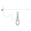Petzl 5 m Work Positioning Adjustable Work Positioning Lanyard with Locking Carabiner L052AA03