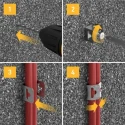 RS PRO Natural Steel Fire Rated Cable Clip 8 mm Max Bundle Diameter Screw Fixing 56 mm Length 20 mm Width 8 mm Depth 182-3854