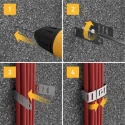 RS PRO Natural Stainless Steel Cable Clip 35 mm Max. Bundle, Screw Fixing, 165 mm Length, 20 mm Width, 35 mm Depth 182-3856