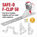 RS PRO Natural Stainless Steel Cable Clip 35 mm Max. Bundle, Screw Fixing, 165 mm Length, 20 mm Width, 35 mm Depth 182-3856