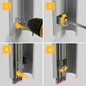 RS PRO Natural Steel Cable Clip, 20 mm Maximum Bundle Diameter, Screw Fixing, Length 110.5 mm, Width 20 mm, Depth 182-3855