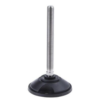 Nu-Tech Engineering Stainless Steel Adjustable Foot M16 Thread Size 100 mm Base Diameter 2000 kg Static Load A195/002