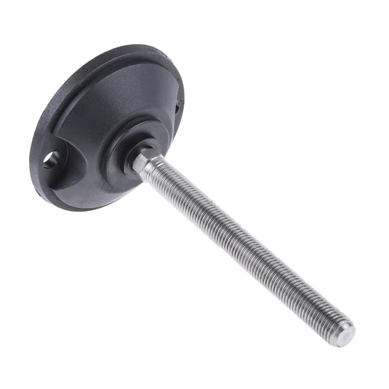 Nu-Tech Engineering Stainless Steel Adjustable Foot M16 Thread Size 100 mm Base Diameter 2000 kg Static Load A195/002