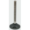 Nu-Tech Engineering Stainless Steel Adjustable Foot M20 Thread Size 150 mm Length 100 mm Dia. Base, 2000 kg Static A195/001