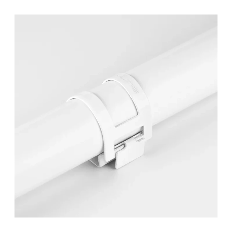 RS PRO Galvanised Steel White Conduit Clip Fitting Model 182-3862, Compliant with 18th Edition Wiring Regulations