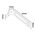 RS PRO Galvanised Steel White Conduit Clip Fitting Model 182-3862, Compliant with 18th Edition Wiring Regulations