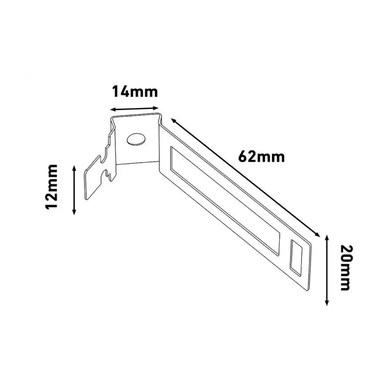 RS PRO Galvanised Steel White Conduit Clip Fitting Model 182-3862, Compliant with 18th Edition Wiring Regulations