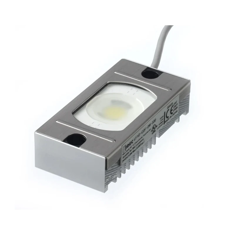 Idec LED Cabinet Light LF1D-C2F-2W-330, 24V DC, 4.6W, 5700K, 100mm Length, Die Cast Aluminium Housing