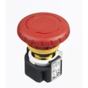 Idec XA Series Twist Release Emergency Stop Push Button, Panel Mount, 16 mm Cutout, 2 NC, IP65 XA1E-BV402R