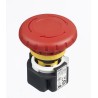 Idec XA Series Twist Release Emergency Stop Push Button, Panel Mount, 16 mm Cutout, 2 NC, IP65 XA1E-BV402R