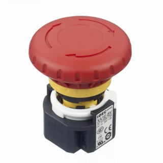 Idec XA Series Twist Release Emergency Stop Push Button Panel Mount 16 mm Cutout IP65 XA1E-BV413R