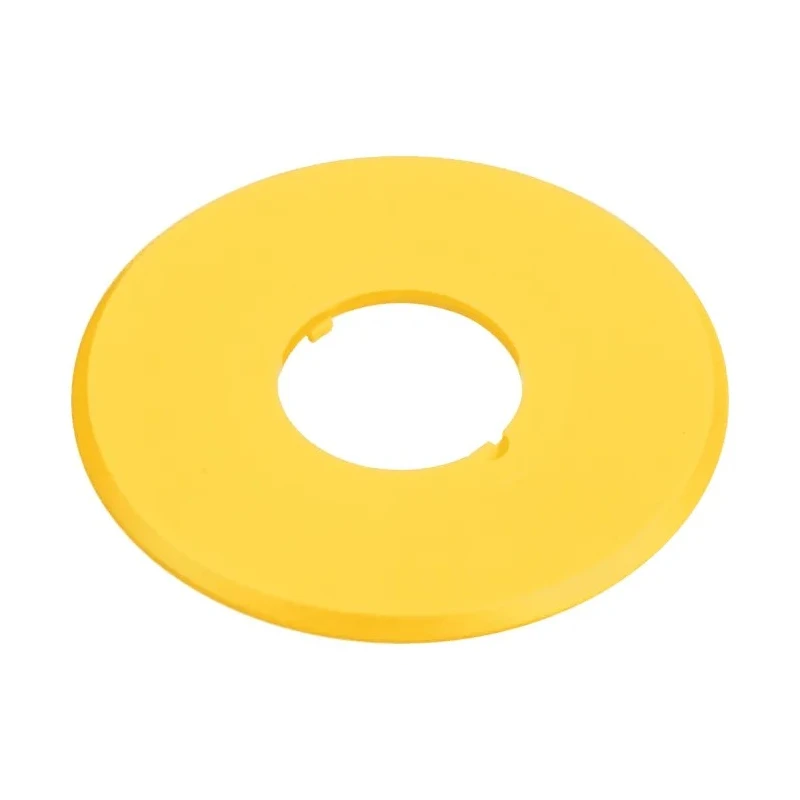 Idec Legend Plate Push Button Label 16mm E-stop Yellow Blank Nameplate HAAV-0