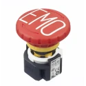 Idec XA Series Twist Release Emergency Stop Push Button, Panel Mount, 16mm Cutout, 3 NC Contacts, IP65 XA1E-BV403RH-EMO