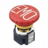 Idec XA Series Twist Release Emergency Stop Push Button, Panel Mount, 16mm Cutout, 3 NC Contacts, IP65 XA1E-BV403RH-EMO