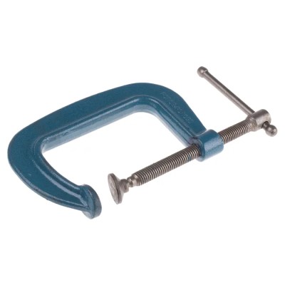RS PRO Steel Blue Finish 100 mm Jaw Opening 60 mm Jaw Depth G Clamp RS-829-6155