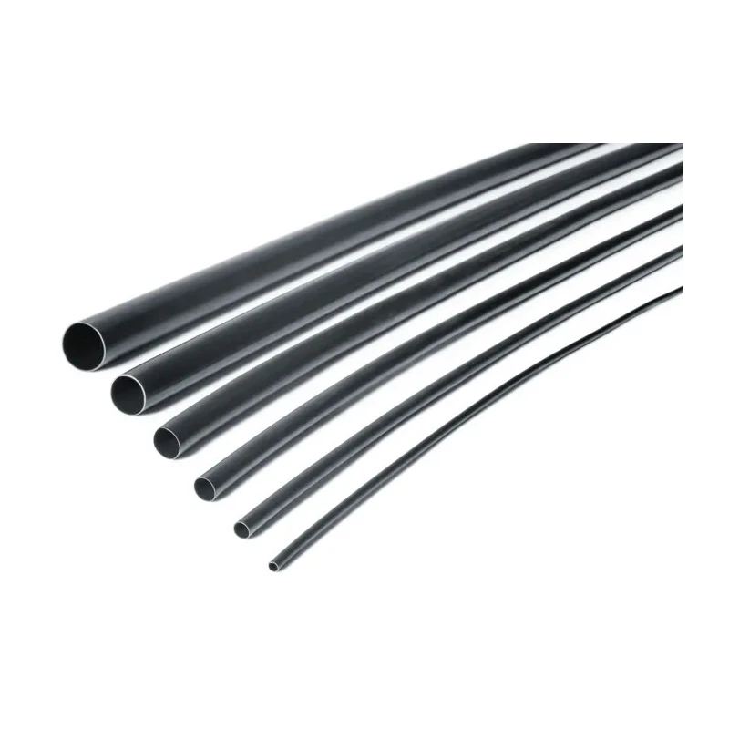 HellermannTyton Halogen Free Heat Shrink Tubing Black 12.7 mm Sleeve Diameter x 1.2 m Length 3:1 Ratio TA37