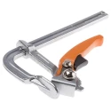 RS PRO 160 mm Chrome Finish Lever Clamp Steel Jaw Opening 160mm Length 800mm RS PRO 829-6164