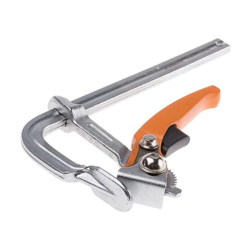 RS PRO 160 mm Chrome Finish Lever Clamp Steel Jaw Opening 160mm Length 800mm RS PRO 829-6164