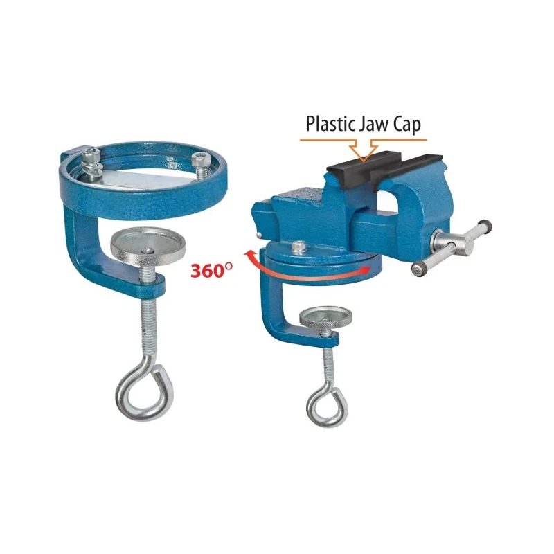 RS PRO Bench Vice Bolt Mount, Jaw Width 50 mm, Jaw Opening 35 mm, Jaw Depth 30.5 mm, Weight 1 kg 829-6149