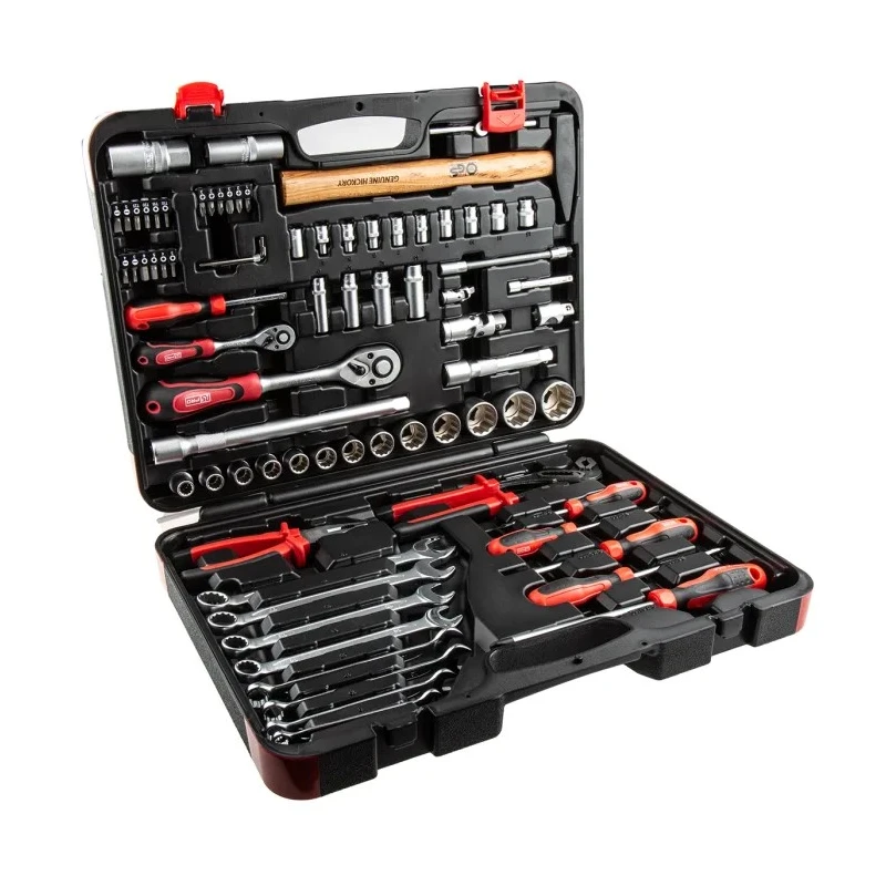 RS PRO 78 Piece Mechanical Tool Kit with High-Grade Chrome Vanadium Steel Tools and Carry Case 829-6568