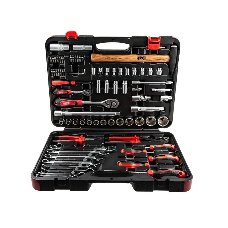 RS PRO 78 Piece Mechanical Tool Kit with High-Grade Chrome Vanadium Steel Tools and Carry Case 829-6568
