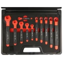 RS PRO Insulated Combination Spanner Set 11 Pieces 7 to 17 mm Chrome Vanadium Steel 829-6546