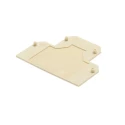 Weidmüller SAK Series End Cover Polyamide Beige 50mm Height 41.2mm Depth 0359260000