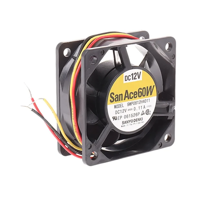 Sanyo Denki San Ace 9WP Series Axial Fan 12V DC 1.32W 110mA Max 31.8m³/h IP68 60x60x25mm 
