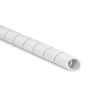HellermannTyton Spiral Cable Wrap White, 16 mm Nominal Diameter, 30m Length, PEFR Material, Fire Resistant SBPEFR16