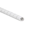 HellermannTyton Spiral Cable Wrap White, 16 mm Nominal Diameter, 30m Length, PEFR Material, Fire Resistant SBPEFR16
