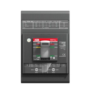 ABB Tmax XT Molded Case Circuit Breaker 3-Pole 32A 690V AC 85 kA Breaking Capacity Fixed 1SDA067766R1 XT2S 160 MA 32 FF