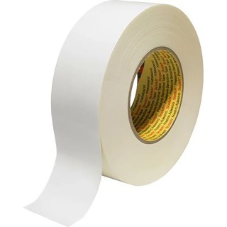 3M White PE Coated Duct Tape 50 mm Width x 50 m Length Synthetic Rubber Adhesive Y-389 BLANC