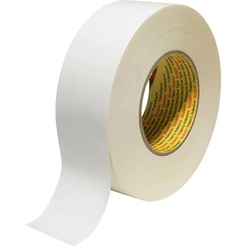 3M White PE Coated Duct Tape 50 mm Width x 50 m Length Synthetic Rubber Adhesive Y-389 BLANC