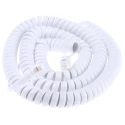 RS PRO Male RJ9 to Male RJ45 Telephone Extension Cable White Sheath 5 m RJ45