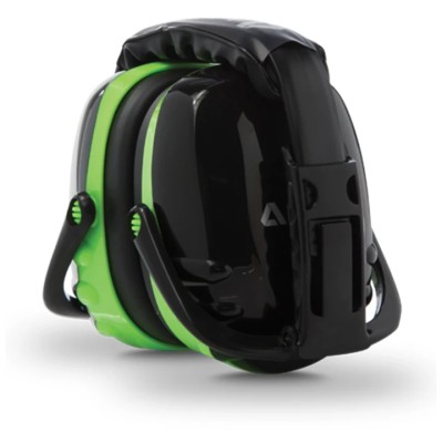 Showa Alpha sota F3 Ear Defender with Headband 32 dB Noise Reduction, Foldable, Green HMF/ALP/SOTAF3