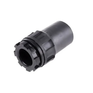 TE Connectivity CES Series Black Nylon, Polyolefin Cable Gland Locknut 1-3/8 to 12 UNF Thread Size, 12.7 mm Min. Cable CES-3