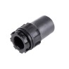 TE Connectivity CES Series Black Nylon, Polyolefin Cable Gland Locknut 1-3/8 to 12 UNF Thread Size, 12.7 mm Min. Cable CES-3