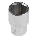 RS PRO 1/4 in Drive 12 mm 6 Point Square Chrome Vanadium Steel Socket 830-4029