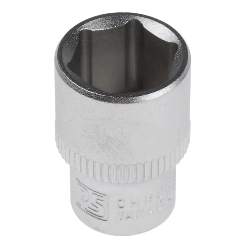 RS PRO 1/4 in Drive 12 mm 6 Point Square Chrome Vanadium Steel Socket 830-4029