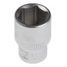 RS PRO 1/4 in Drive 12 mm 6 Point Square Chrome Vanadium Steel Socket 830-4029