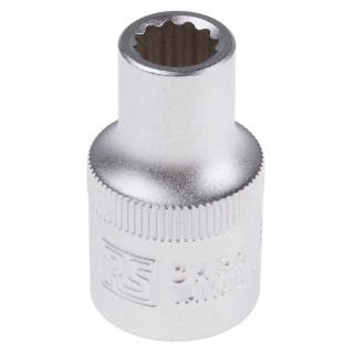 RS PRO 1/2 in Drive 9 mm 12 Point Square Socket 830-4091