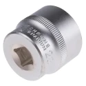 RS PRO 3/8 in Drive 23 mm 12 Point Square Chrome Vanadium Steel Socket 830-4085