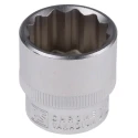 RS PRO 3/8 in Drive 22 mm 12 Point Square Socket 830-4076
