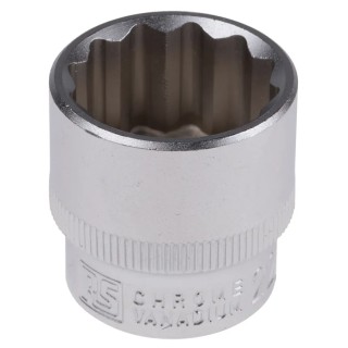 RS PRO 3/8 in Drive 22 mm 12 Point Square Socket 830-4076