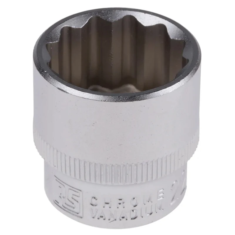 RS PRO 3/8 in Drive 22 mm 12 Point Square Socket 830-4076